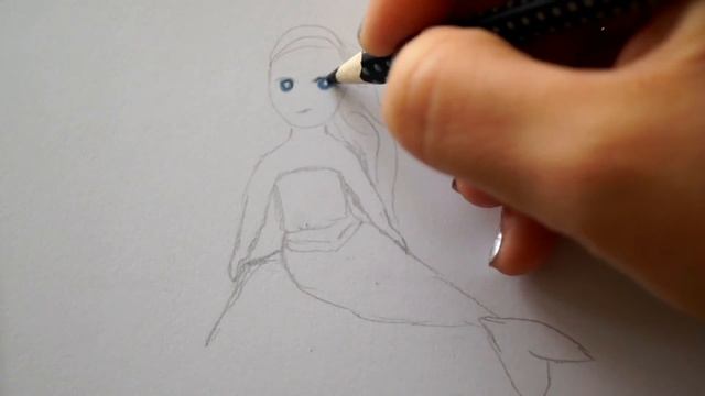 Prinzessin zeichnen - Meerjungfrau malen Arielle - How to draw Mermaid Ariel - Рисуем Русалку Ариэл смотреть онлайн