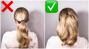 ПРОСТОЙ СПОСОБ СДЕЛАТЬ ОБЪЕМНЫЙ ХВОСТ  Hair hack: how to do voluminous ponytail