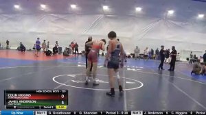 High School Boys 120 James Anderson Unattached Vs Colin Higgins Team Pennsylvania