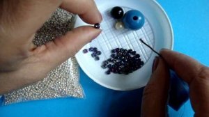 Как вязать с бисером   Набор бисера на нить  Урок 2