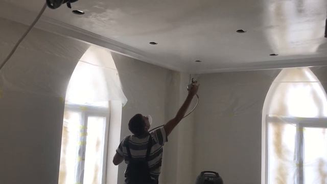 Покраска потолка 20м2 за 5 минут смотреть онлайн