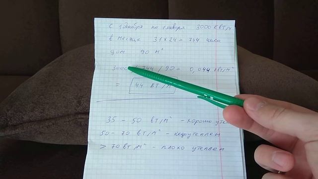 Расчёт теплопотерь дома