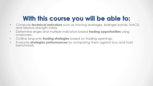 Python Course. Stock Technical Analysis смотреть онлайн