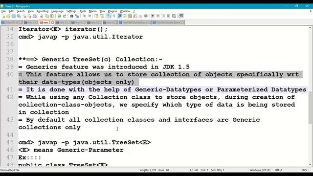 #261 TreeSet class with Generic Collections || Java Collection Framework || Set || Generic Datatype смотреть онлайн