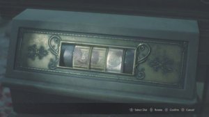 RESIDENT EVIL 2 Bathroom Locker Lock combination