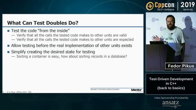 CppCon 2019_ Fedor Pikus “Back to Basics_ Test-driven Development”