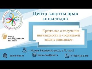 Кратко обо всех вопросах социальной защиты инвалидов. Вебинар проведен в рамках Дня НКО 2021.