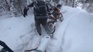 Прокатились в Hyvinkää Enduro 30.1.2021