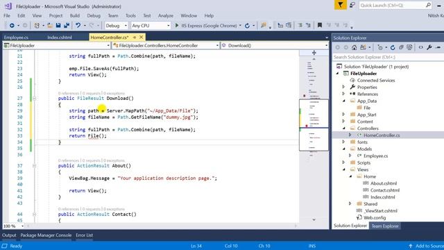 How to download a file in mvc | FileResult in mvc | Advanced MVC 5 concepts