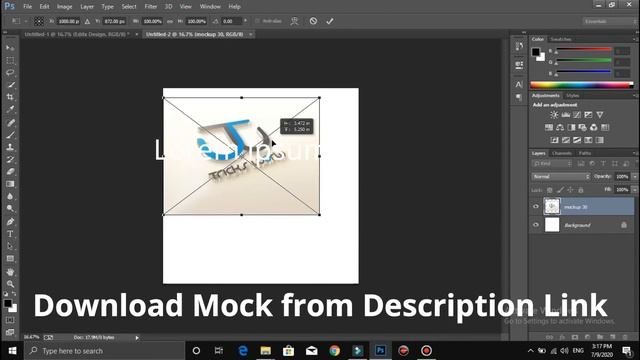 Create 3D Logo with Mockup in 2 Minutes using Photoshop | create logo in 2 minutes | | EditX Studi смотреть онлайн