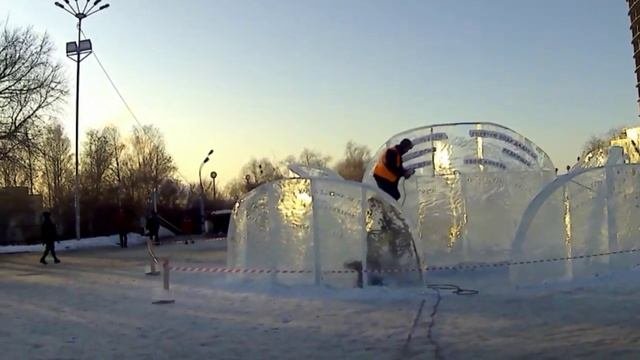 Ледяной городок. Ижевск. Площадь.