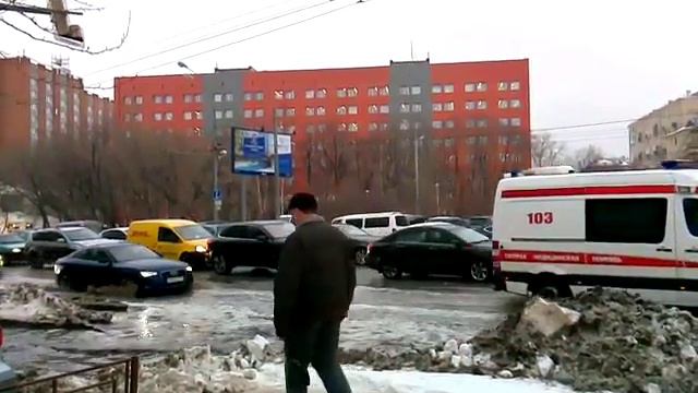 Подтопление 2.3.2016 Хорошёвское 39 к. 2