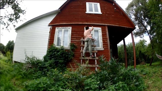 Ремонт дома своими силами.Крашу окна. смотреть онлайн