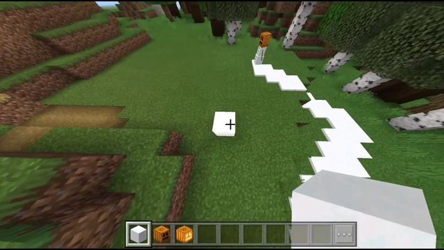 Как сделать снеговика в Minecraft PE? смотреть онлайн