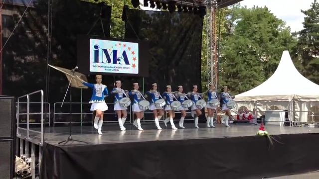 Барабанщицы г.Климовск. Чемпионат Европы.