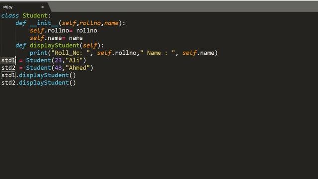 Python Classes and Object || Creating object initializing objects in python3