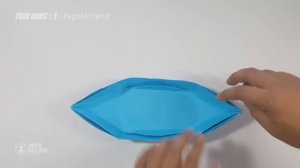 ORIGAMI BOAT for Kids: How to make a paper boat that Floats on Water | Canoe