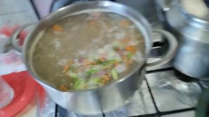 Уха из горбуши по Сибирски...с пшеном