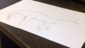 Как нарисовать динозавра Индоминуса Рекса поэтапно - Как нарисовать динозавра поэтапно