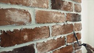 Затираем декоративный кирпич Ремонт квартир своими руками