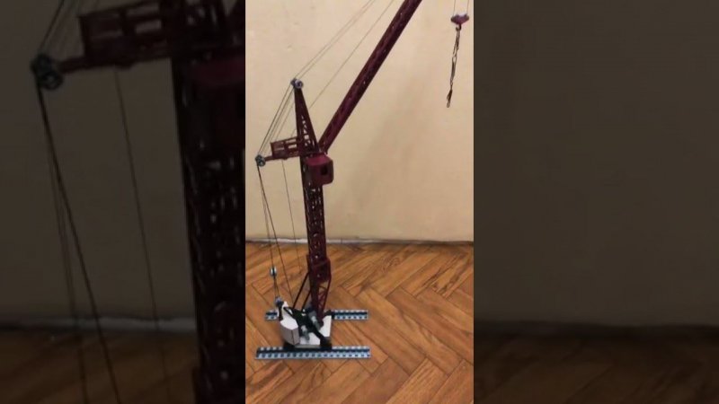 Модель башенного крана С-981. Советский раритет. Tower crane model #shorts