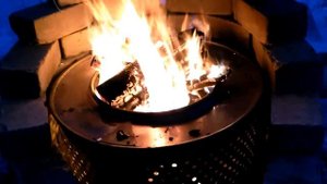 Мангал из стиральной машины. Как он работает.