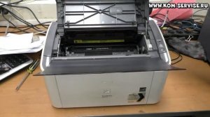 Как вытащить картридж из принтера Canon LBP 2900. Как вставить бумагу.