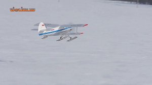 Радиоуправляемая модель АН-2. Полёт зимой.