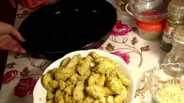 Картофель запеченный в духовке.  Постное блюдо. Просто вкусно!
