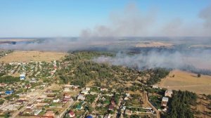 Пожар в Средней Ахтубе / Аэросъемка с дрона ✅