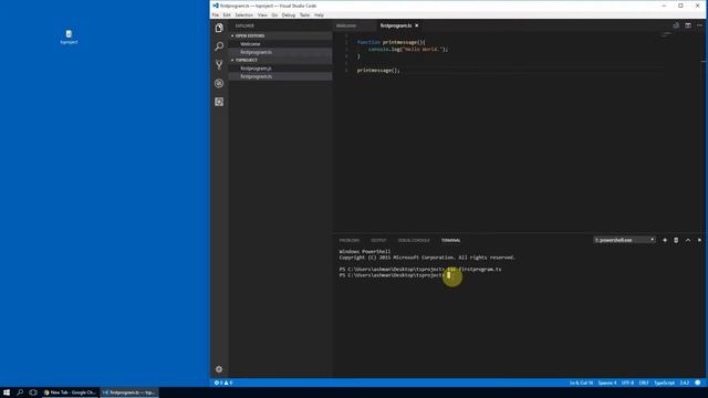 TypeScript Tutorials - 03 First Program in TypeScript