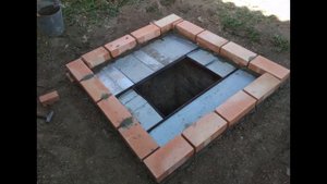 Опалубка для дачного туалета , фундамент для туалета