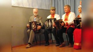 Алексеев Сергей среди череповецких гармонистов, концерт в Ивановом Бору, 2015 г.