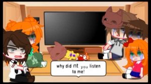 Past Aftons react to future | Elizabeth Afton | GCRV \ 1/4