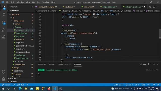 Laravel Vue JS Newspaper Project 35 | Category posts смотреть онлайн