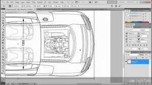 Photoshop & 3ds max Tutorial: Blueprint Setup