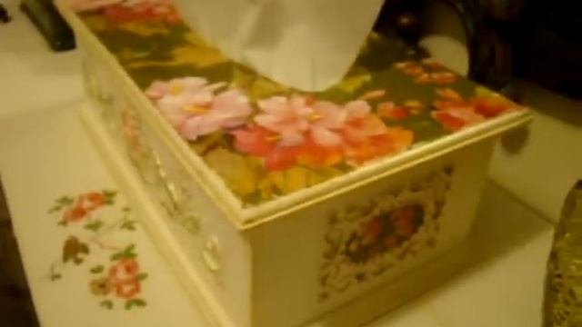 Салфетница Роскошная ,декупаж