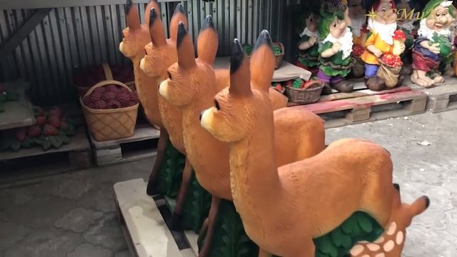 Фигурка садовая из бетона оленята ??? смотреть онлайн