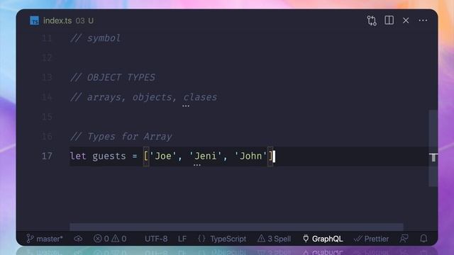 03 TypeScript Course - Define types