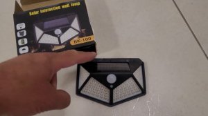 Уличный светодиодный светильник на солнечной батарее Solar Interaction wall lamp