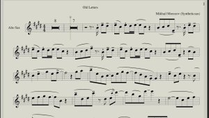 Syntheticsax   Old Letters (Backing Track and Note for Alto Sax)