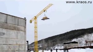 Испытание мини-крана КСРМ-500 www.kraos.ru