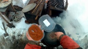 Блюдо на скорую руку из барашка в казане