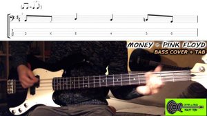 PINK FLOYD Money BASS TAB COVER | Lesson Tutorial Play Along TABS