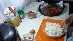 Запеченный болгарский перец с творогом./Очень вкусный/