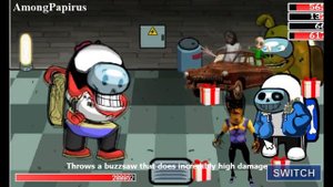 НОВЫЙ БОСС AMONGPAPIRUS Новый мод FNAF WORLD где аниматроники и амонг ас