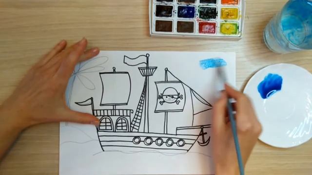 Корабль рисунок для детей. Парусник рисунок. Транспорт картинки для детей. Морской бой рисунок смотреть онлайн