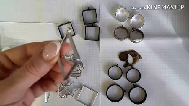 Фурнитура для украшений с Aliexpress. Основа для эпоксидки. Кулоны. Сеттинги. Кабошоны смотреть онлайн
