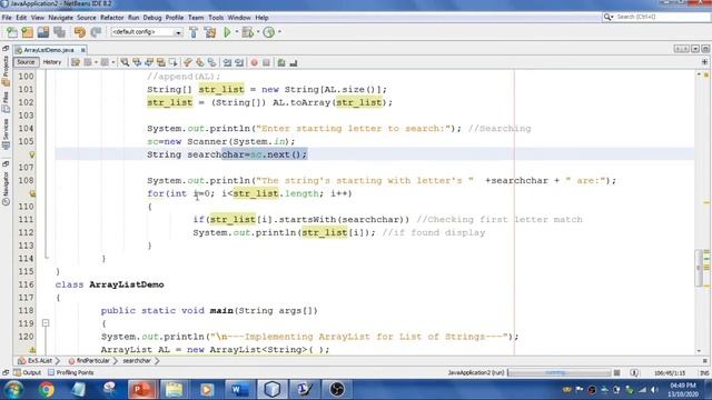 #07 (Java Lab Ex 5) String operation using Array List & Perform Append, Insert, Search, Display | R смотреть онлайн