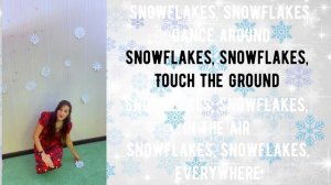 Песенки для детей. SNOWFLAKE song. Английский с мамой.